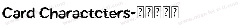 Card Charactcters字体转换